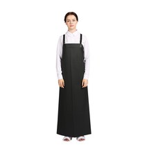 THE앞치마 우레탄 방수 H형 앞치마 대, 매트블랙, 1개