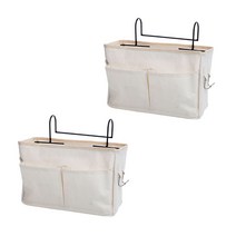 멀티 심플 스토리지 후크 랙, 화이트, 2개