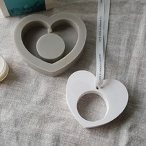 하뚜하뚜 원형 석고방향제 실리콘몰드 1구, 혼합색상