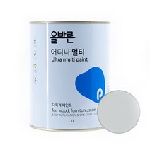 페인트인포 올바른 어디나 멀티 페인트 1L, 맨하탄그레이