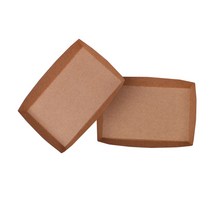 크라프트 사각 종이트레이 DK2-1 142 x 89 x 25 mm, 1개입, 100개