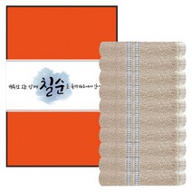 송월타월 도브스티치 세면타월 140g 30수 면사+ 케이스 +칠순팔순기념 띠지 B타입 세트, 베이지, 10세트