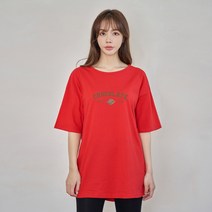 진마니아 여성용 초콜릿 루즈핏 반팔티 CD0T78