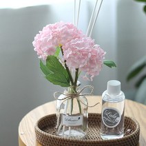 벚꽃수국 플라워 디퓨저 병 + 용액 100ml + 핑크수국 + 스틱 4p + 선물박스 세트, 9. 화이트도손