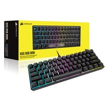커세어 K65 RGB PBT 미니 기계식 키보드 적축, 텐키리스, RGP0123, 혼합색상