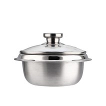 스위스투가르투 통3중 스테인레스 가마솥냄비 20cm, 25 x 15.5 cm