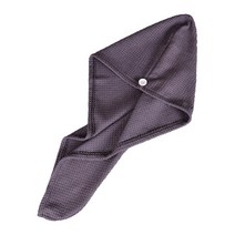 TCR 와플 드라이 헤어타월, 블랙, 1개