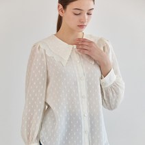 KL 더블 와이드 칼라 블라우스