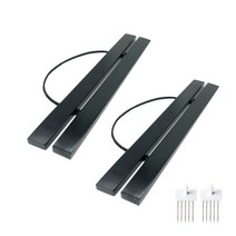 한수오 북유럽 인테리어 우드 족자 2p + 꼭꼬핀 2p 세트, 블랙