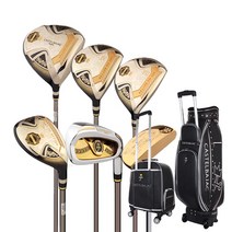 까스텔바작 여성용 콤비네이션 프리미엄 샤프트 풀세트 오렌지 + 캐디백 블랙