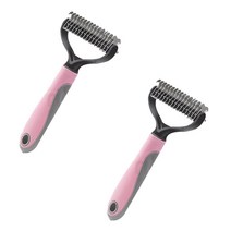 반려동물 털 빠짐 모찌빗 대형, 핑크, 2개
