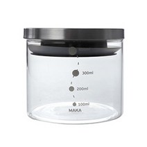 마카 원형 캐니스터 내열 저장 병 450ml, 1개