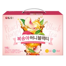 담터 복숭아 허니 블랙티, 13g, 115개