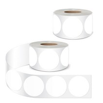 01씰 유포 원형 롤 스티커 28mm 500p R-54, 화이트, 2개