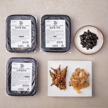 강남밥상 검은콩자반 130g + 쥐포채볶음 100g + 고추장아찌 100g, 1세트