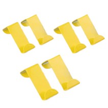 파티션 문 옷걸이 행거 싱글 2p, 옐로우, 3개