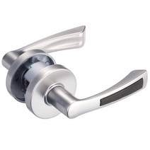 엔젤금속 방문 손잡이 버튼 레버형 GR STL-20-1, 1개
