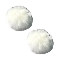 발상 라발리에 핀마이크용 퍼 윈드스크린 2p, BA-09, 화이트