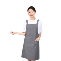 레뷰가운 하이포라 기능성 H형 앞치마 WLA38, 그레이, 1개