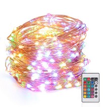 지아이비 LED 16칼라 와이어 전구 USB 100구 + 리모컨, 혼합색상