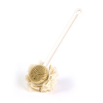 부자오빠 투인원 바디브러쉬 샤워볼, 베이지, 1개, 1개입