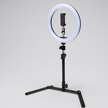 제너럴크리에이티브 탁상용 LED 촬영 스탠드, 블랙