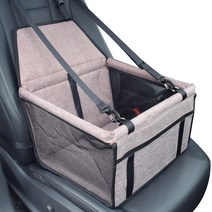 모모숲 반려동물 매쉬 방수 카시트, 베이지, 1개