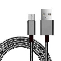 베어파우 메탈 고속 USB-5핀 충전케이블, 1.2m, 블랙