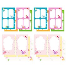케어베어 아카이브 6공 리필속지 F 4컷 노트 2p + 카툰 앤 라인 2p, 16매