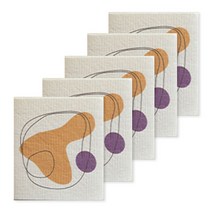 양손컴퍼니 다회용 종이행주 기하학, 1개, 5개입