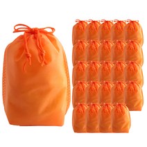 부직포 복주머니 더스트백 15 x 20 cm 25p, 오렌지, 1개