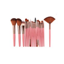 메이크업 브러쉬 18종 세트, 핑크, 1세트