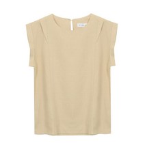 탱커스 민소매 절개 린넨 블라우스