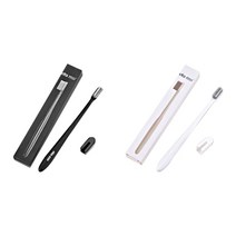 라니핏 소프트한 친환경 칫솔 화이트 + 블랙, 1세트, 2개