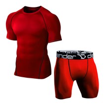 디펜더 남성용 기능성 스포츠 언더레이어 반팔 5부바지 상하의세트