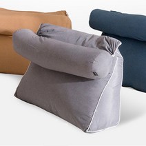 포근해 삼각 등받이 쿠션, 그레이