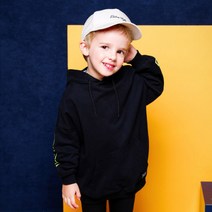 젤리스푼 아동용 New 유니크 타이포 후드 빅티셔츠