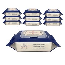 마미요 오리지널 플러스 아기물티슈 캡형, 80매, 10팩