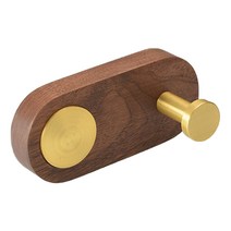 우드 후크 걸이 기본형, 골드 브라운, 1개