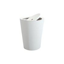 벨리안 회전뚜껑 휴지통, 화이트, 1개