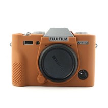 FUJIFILM X-T10 X-T20 카메라 실리콘 바디보호용 케이스 브라운, 1개