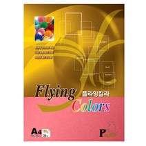 삼원특수지 플라잉 칼라 복사용지 진한분홍색 80g P15, 500개, A4