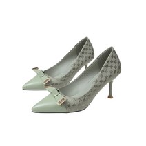 페이퍼먼츠 투톤컬러 펌프스 하이힐 8cm 00013