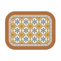 주방 빈티지 방수 식탁 매트, 09, 40 x 30 cm