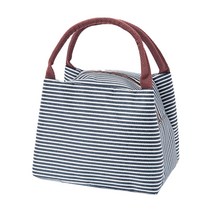 포딜 스트라이프 미니 쿨러 보냉백, 마린