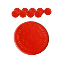비에스업 강아지 원반 훈련용품 프리스비, 03  빨간 프리스비, 10개
