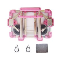 휴대용 접이식 경량 폴딩카트 1.1kg + 로프 2p 세트, 09 핑크, 1세트