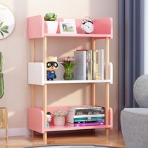 따니네 샹스 다용도 수납선반 3단 60cm BGN137, 핑크 화이트