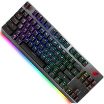 에이수스 ROG STRIX SCOPE NX TKL 게이밍 키보드 갈축, 블랙, 90MP01N7-BKUA00, 텐키리스