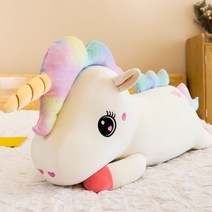 해솔 레인보우 포포1 유니콘 빅사이즈 인형, 화이트